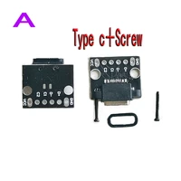 type c female usb 3 1 test pcb board with screws adapter type c 12p connector socket for data line wire cable transfer
