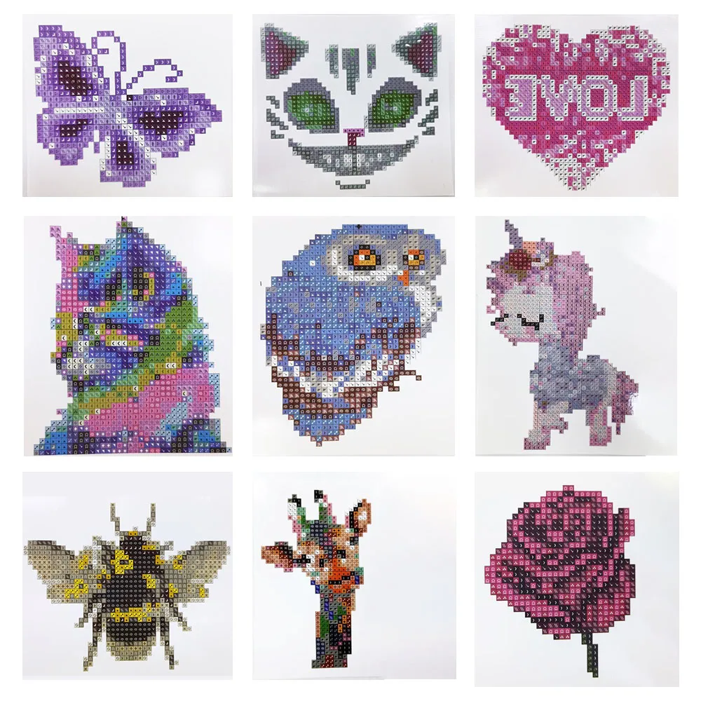 

5D Diy алмазная живопись, татуировки, наклейки, животные, картина, алмазная вышивка, мозаика, искусство, водонепроницаемые татуировки, наклейк...