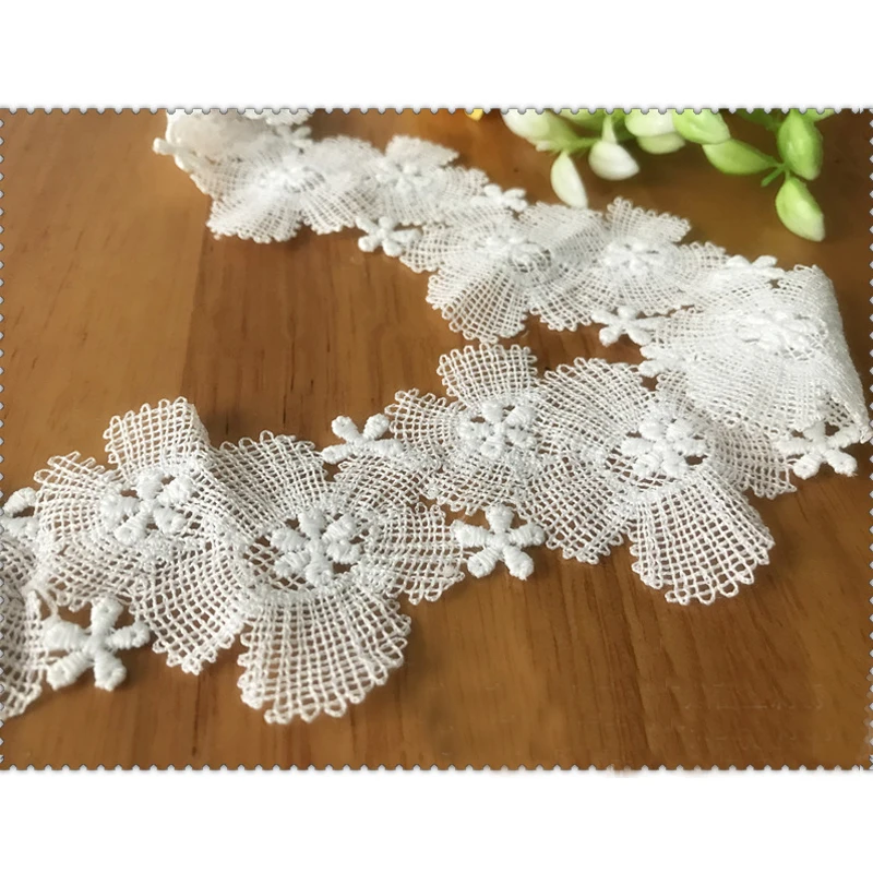 3 yards Milk Silk Water Soluble Embroidery Lace Ribbon for DIY Bowknot Sewing Clothing Dress Material Accessories |