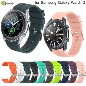 Ремешок на запястье для Samsung Galaxy Watch 3 45 мм, спортивный смарт-браслет, ремешок для часов, мягкий силикон для Galaxy Watch3, браслет