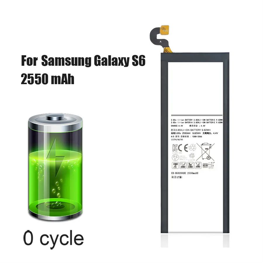 PINZHENG EB-BG920ABE батарея для Samsung Galaxy S6 G920 G920F G920i G9200 G9208 G9209 Замена батареи с