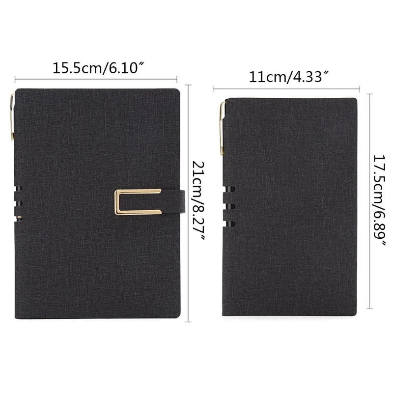 

Vintage A5 A6 Leather Business Journal Notebook Diary Planner Notepad Stationery