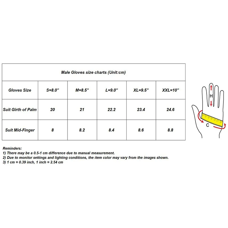 Перчатки мужские из натуральной кожи Нескользящие однослойные оленьей для