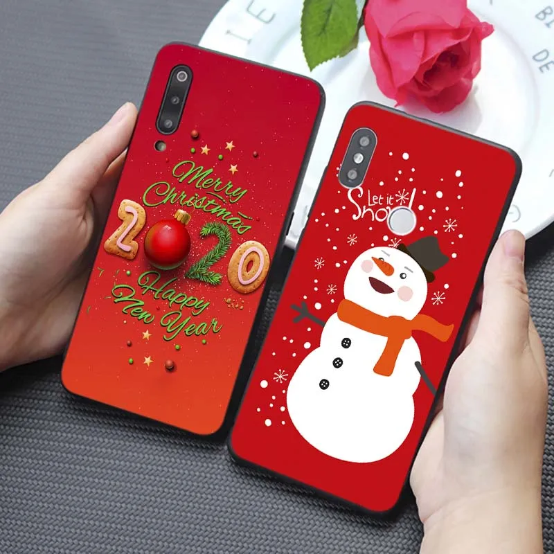 Merry Christmas Soft Silicone Phone Case for samsung galaxy a50 a70 a30 a40 a20 s8 s9 s10 plus |