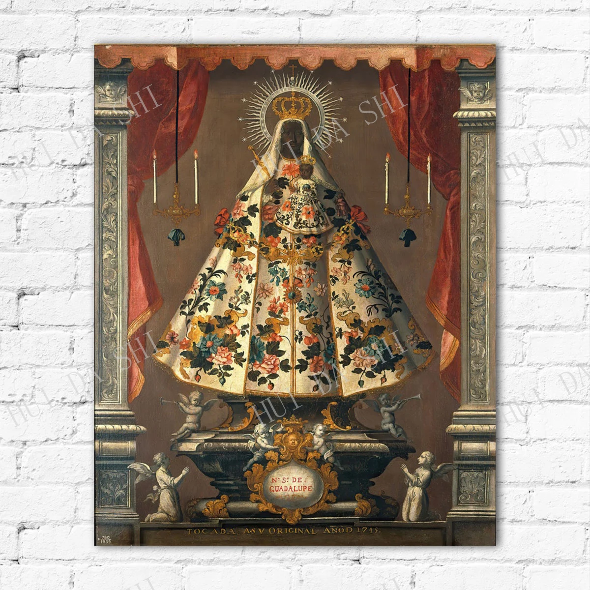 

Black Madonna Print Our Virgin and Child of Guadalupe