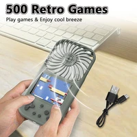 portable mini video game console with cooling fan 2 8 inch color lcd screen 500 games to choose