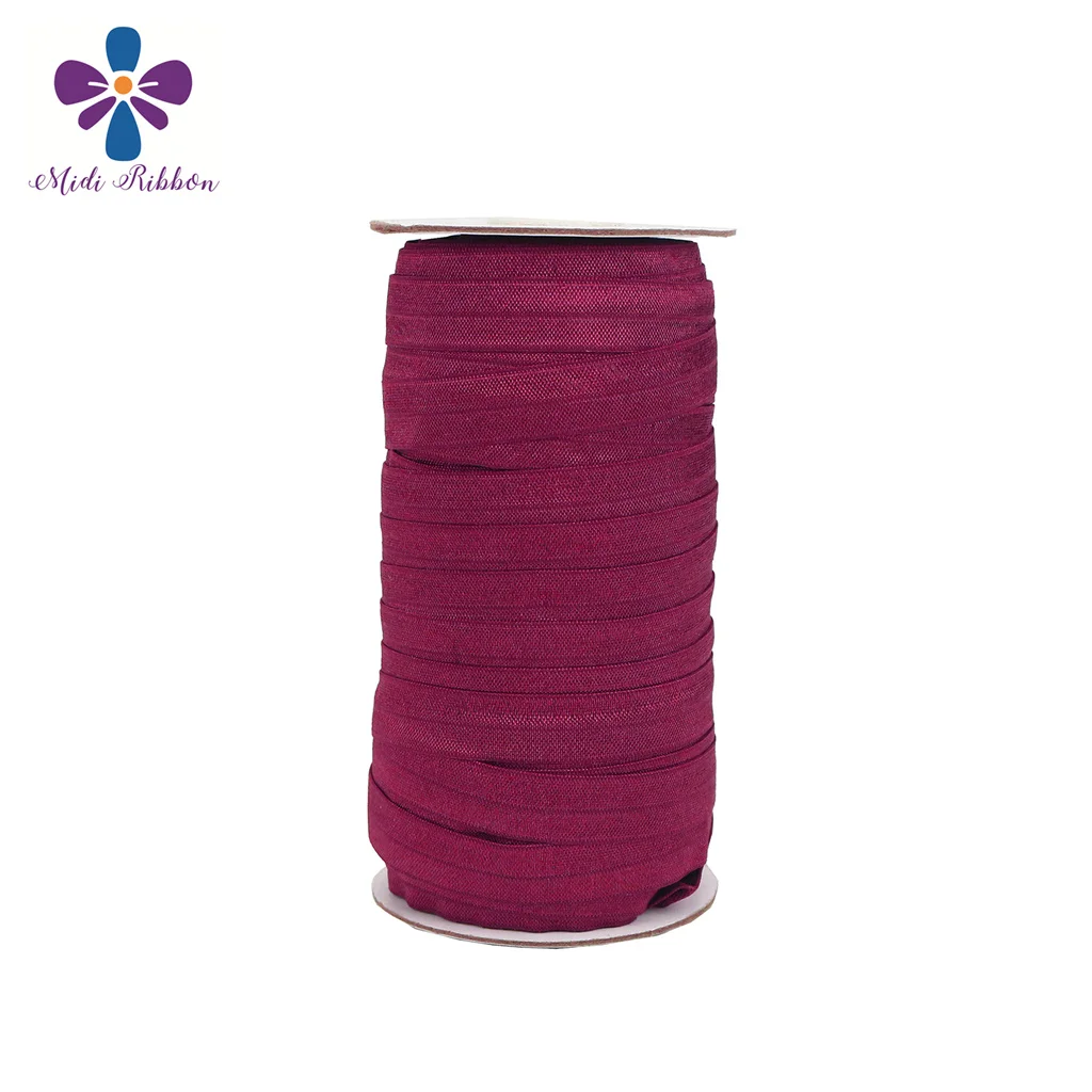 

Однотонная матовая эластичная лента для волос, 5/8 дюйма, 15 мм, 50 лет/партия