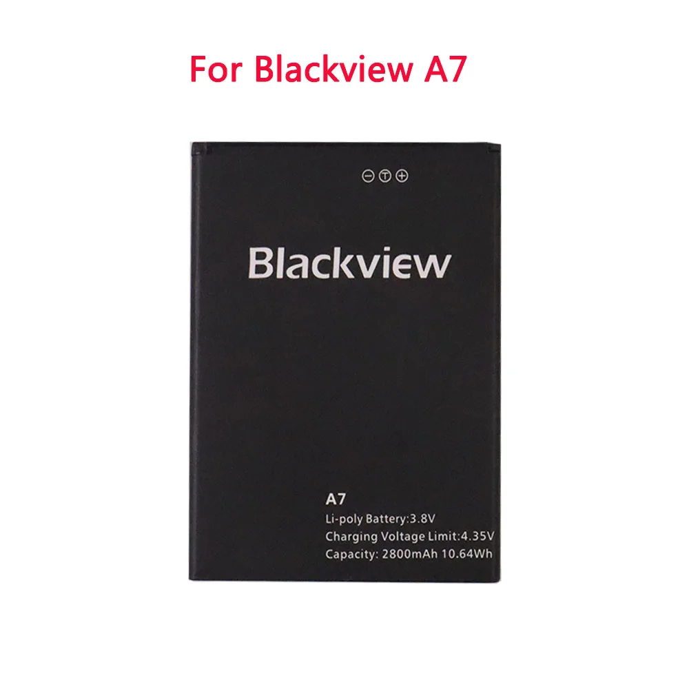 

High Quality 2800mAh Blackview A7 Mobile Phone Battery for Blackview A7 Pro Replacement Batteries