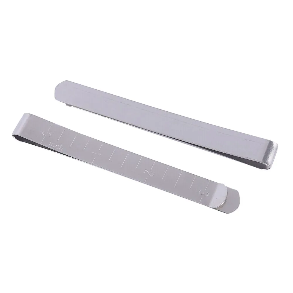 

20PC Stainless Steel Hemming Clips 3 Inches Measurement Ruler Sewing Clips