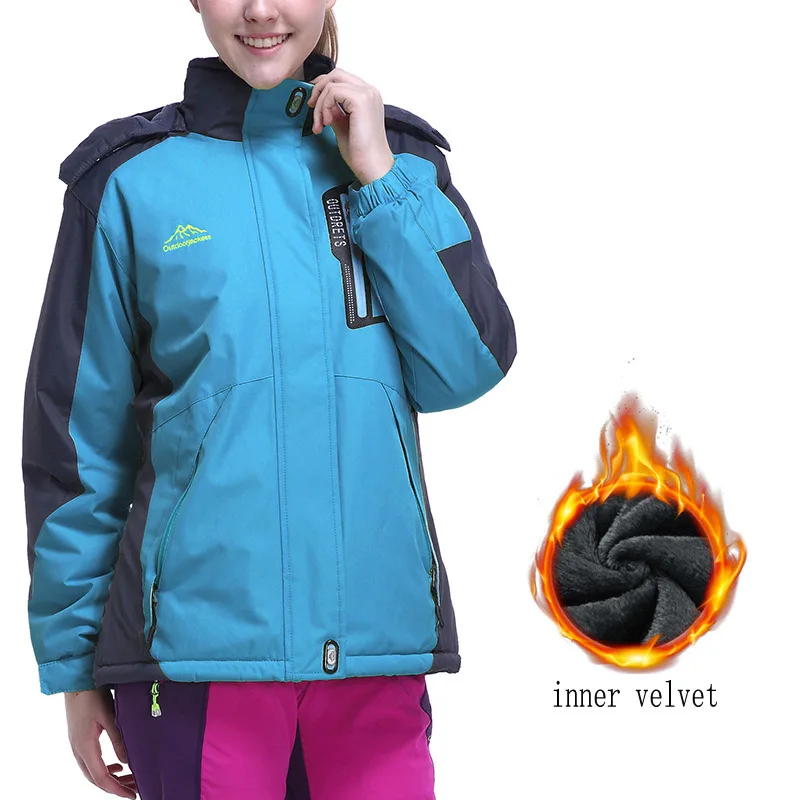 

Winter Men Women jacket windbreaker Camping Hiking Down coat for men Outdoor thermal climbing sport jackets Chaqueta waterproof