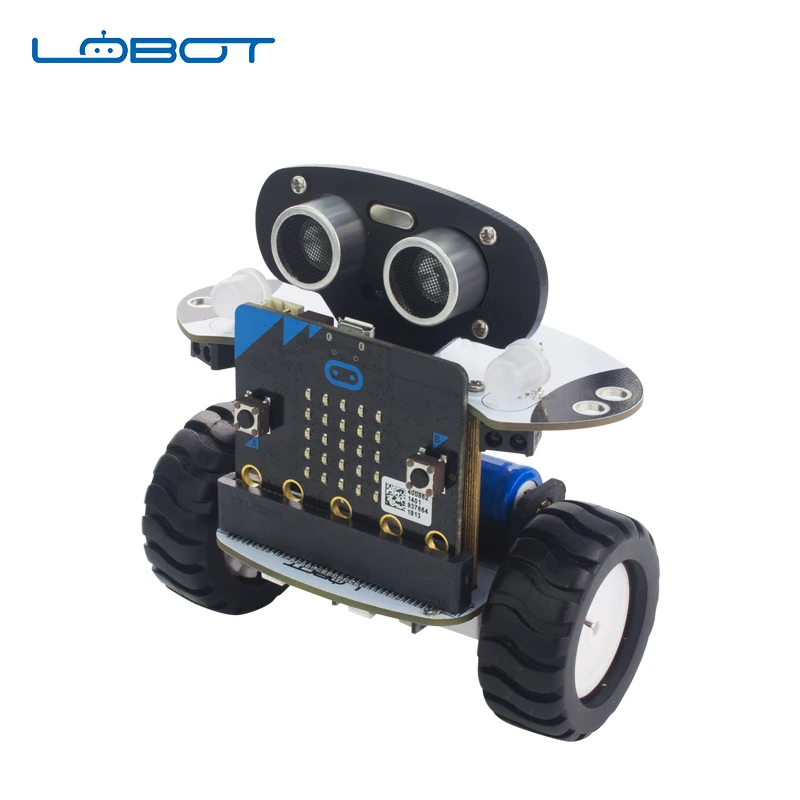 LOBOT робот Arduino DIY Qbit Micro:Bit Программируемый Интеллектуальный автомобиль с