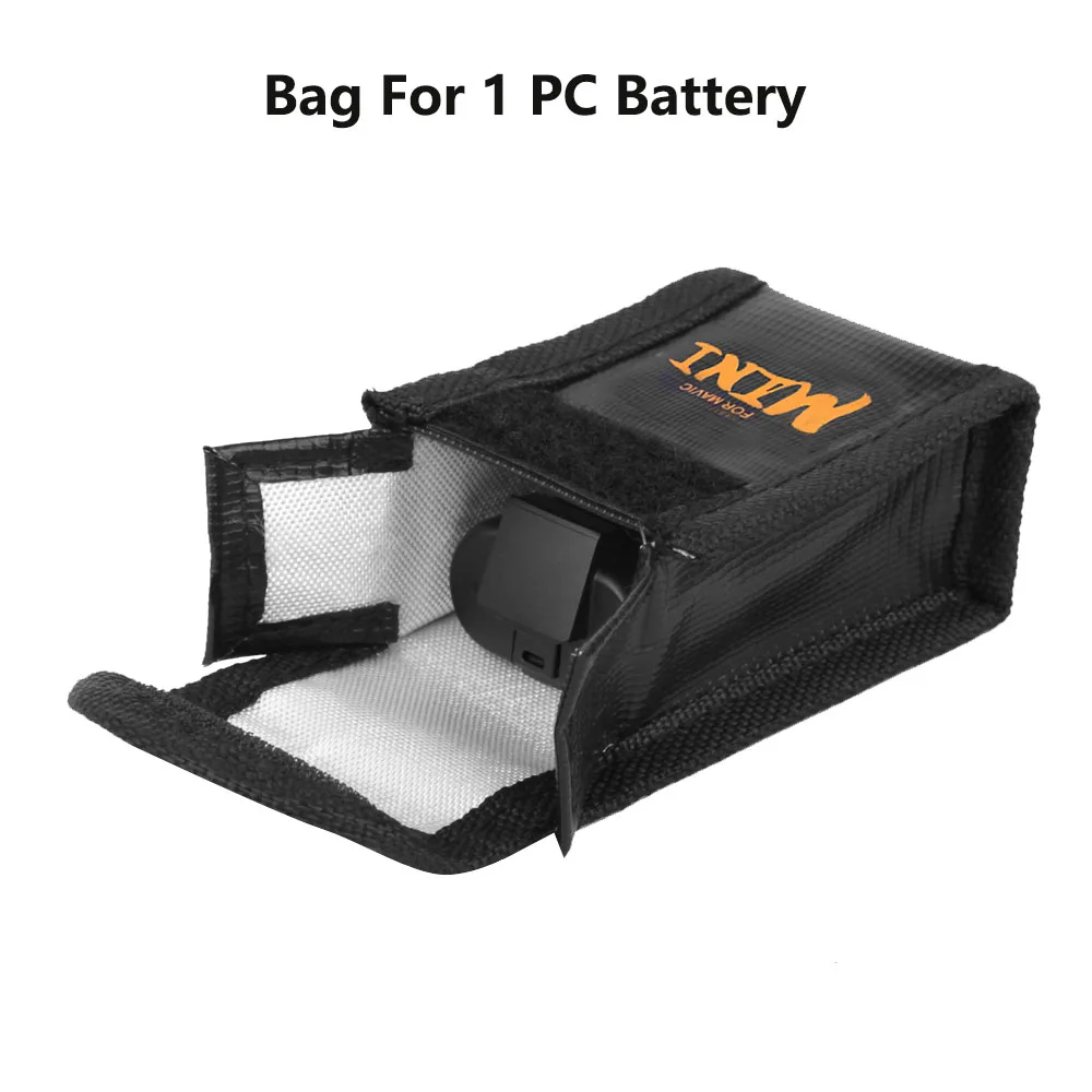 For 1 pcs Battery Батарея безопасная сумка для DJI Mavic MINI Водонепроницаемый взрывозащищенный защитный чехол для аккумулятора для DJI Mavic Mini Drone аксессуары - Цвет: For 1 pcs Battery