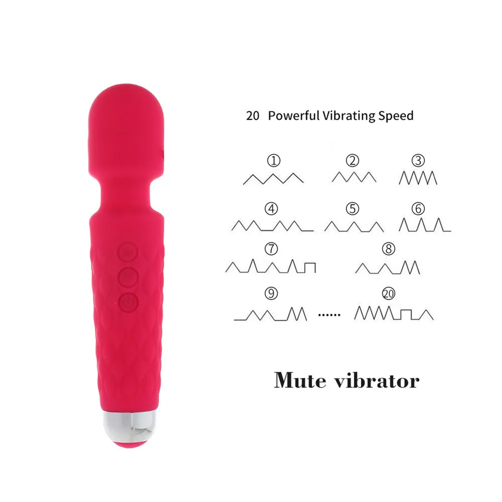 20 скоростей вибратор секс игрушка для женщин волшебная палочка Вибраторы Вагина