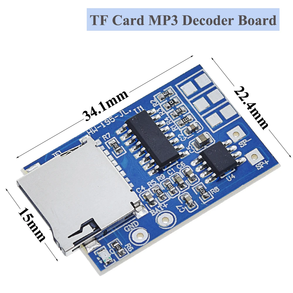 Плата декодера GPD2846A TF Card MP3 2 Вт модуль усилителя для модуля питания Arduino GM - купить