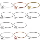 Браслет с замком в виде сердца, серебро 100% пробы