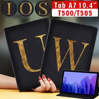tablet cover case for samsung galaxy tab a7 10 4 2020 sm t500t505 funda letter pattern protective case