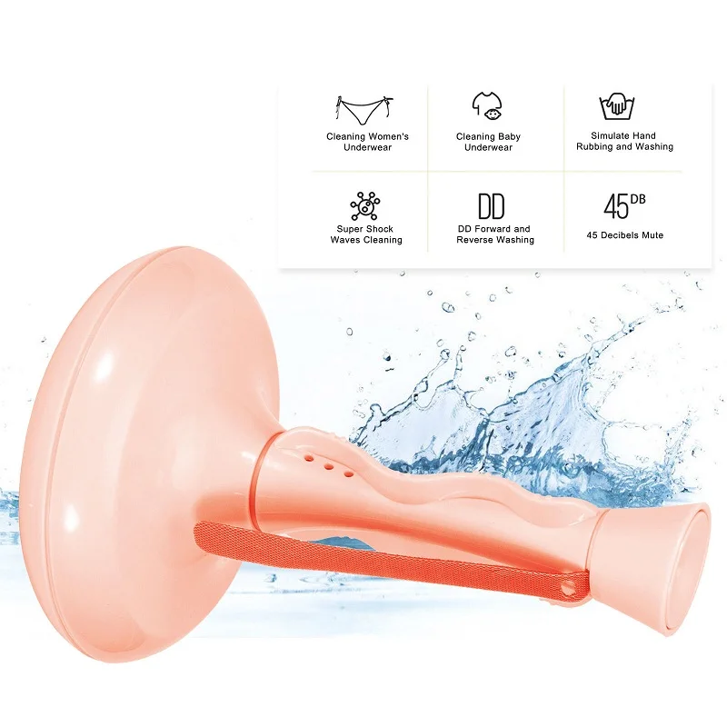 Портативная мини-стиральная машина ультразвуковая турбинная стиральная