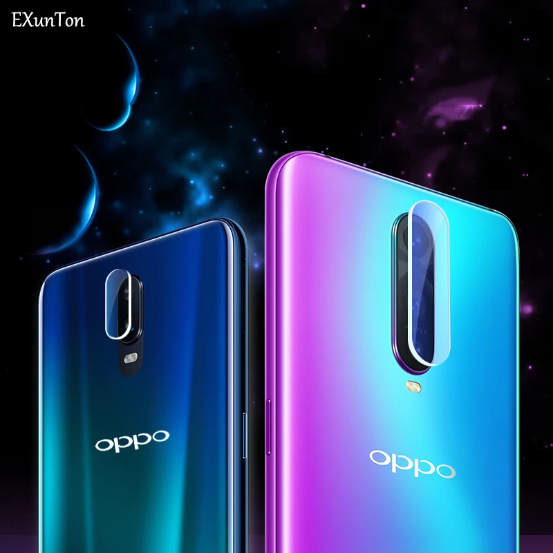 EXUNTON 2 шт для OPPO R17 Pro R17Pro задняя камера Объектив Закаленное стекло Защитная пленка