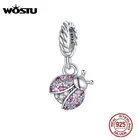 Женский кулон божья коровка из серебра 925 пробы