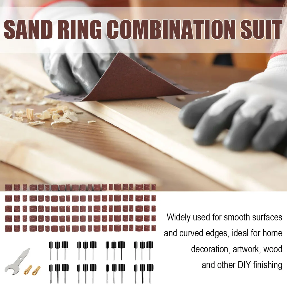 

531 PCS Sanding Drum Kit Drum Sander Set Sanding Band Sleeves Drum Mandrel Woodworking Craft Polishing Kit
