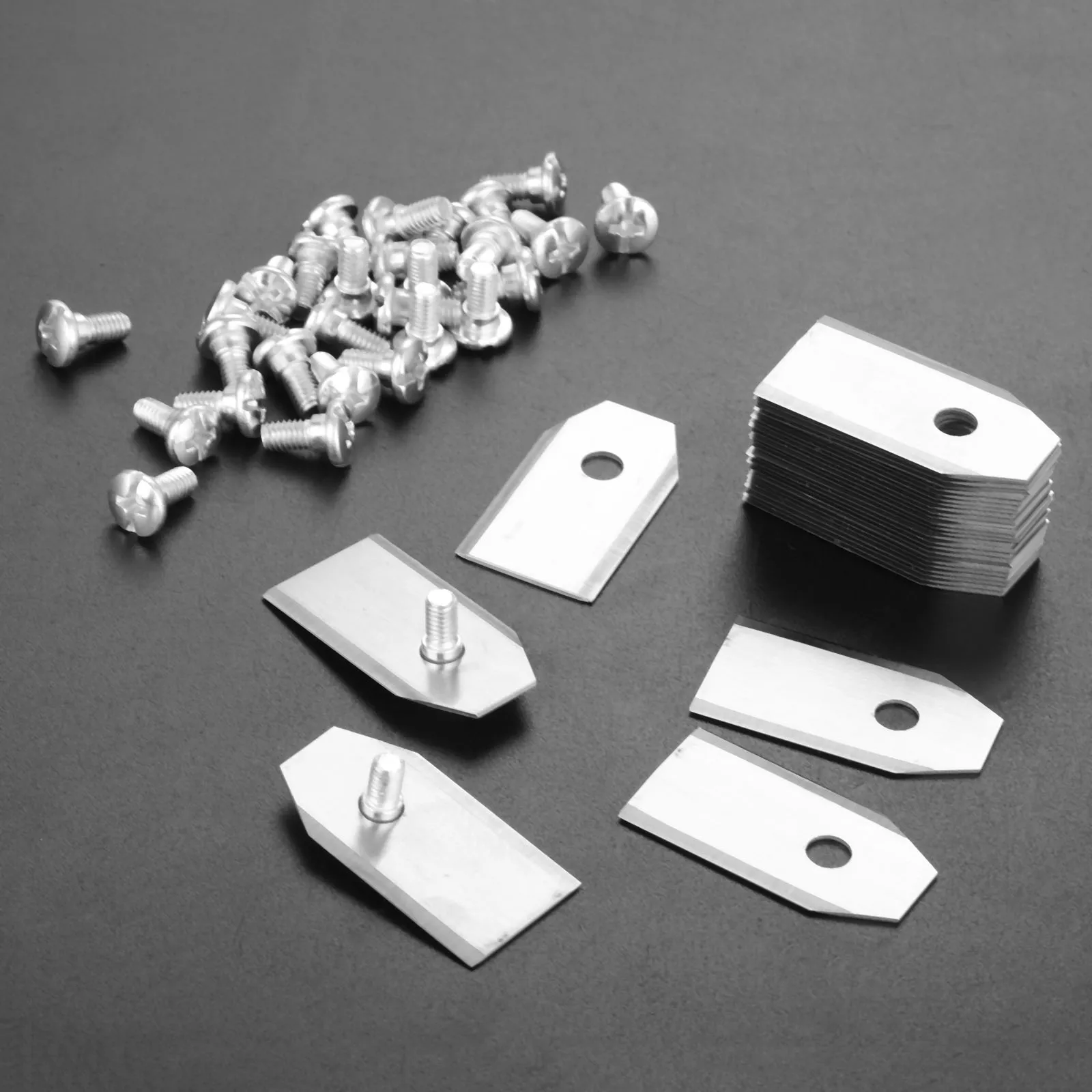 

Лезвия для газонокосилки, 30 шт., 0,75 мм, сменные лезвия для газонокосилки с винтами