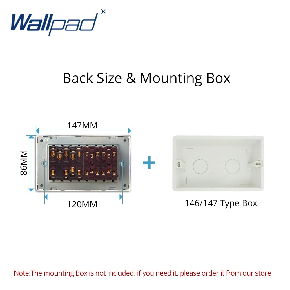 7 Gang 2 Way Wallpad Luxury White PC Panel Wall Light Switch Rocker 16A AC110~250V | Обустройство дома