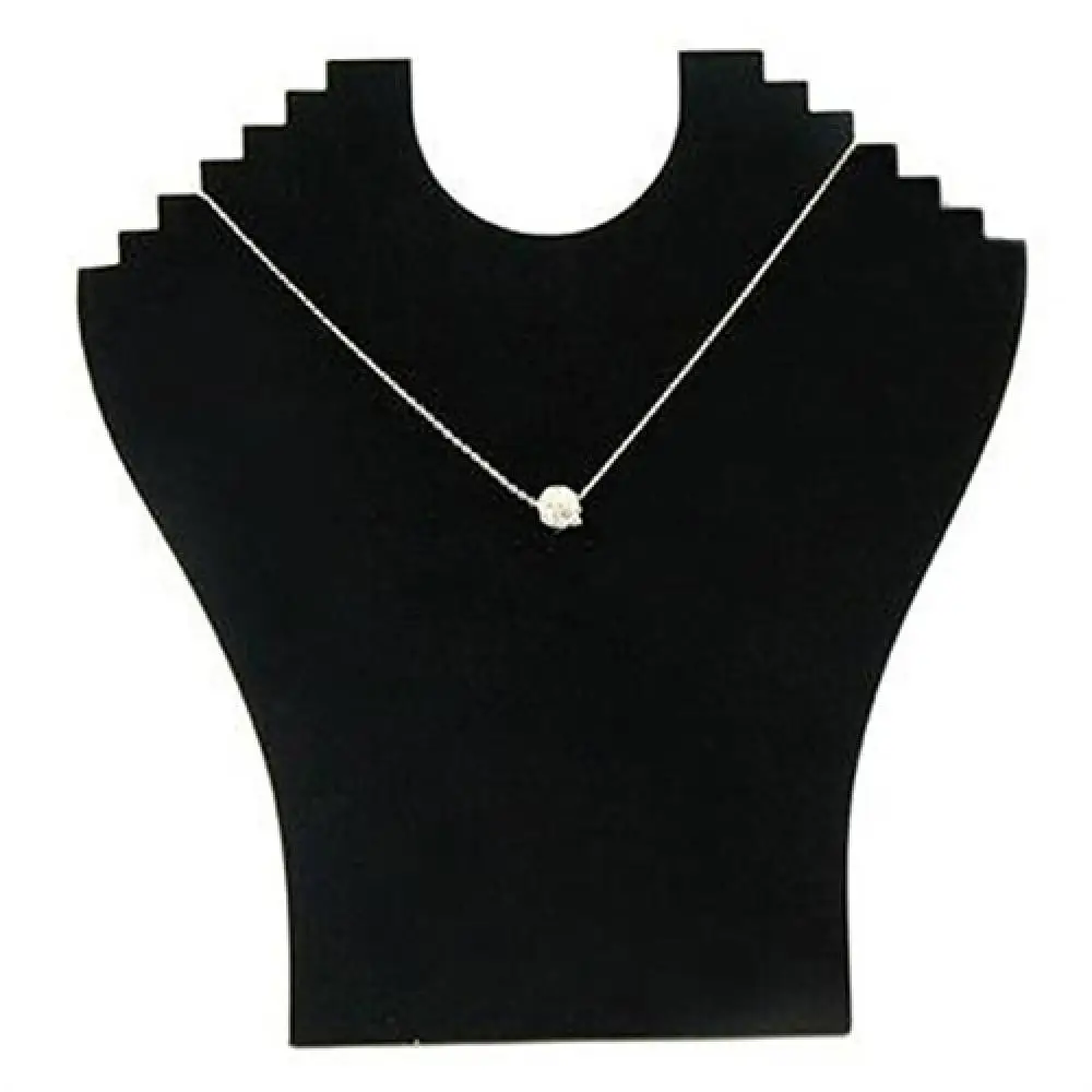 

Hot Sales Necklace Bust Jewelry Pendant Chain Display Holder Neck Velvet Stand Easel