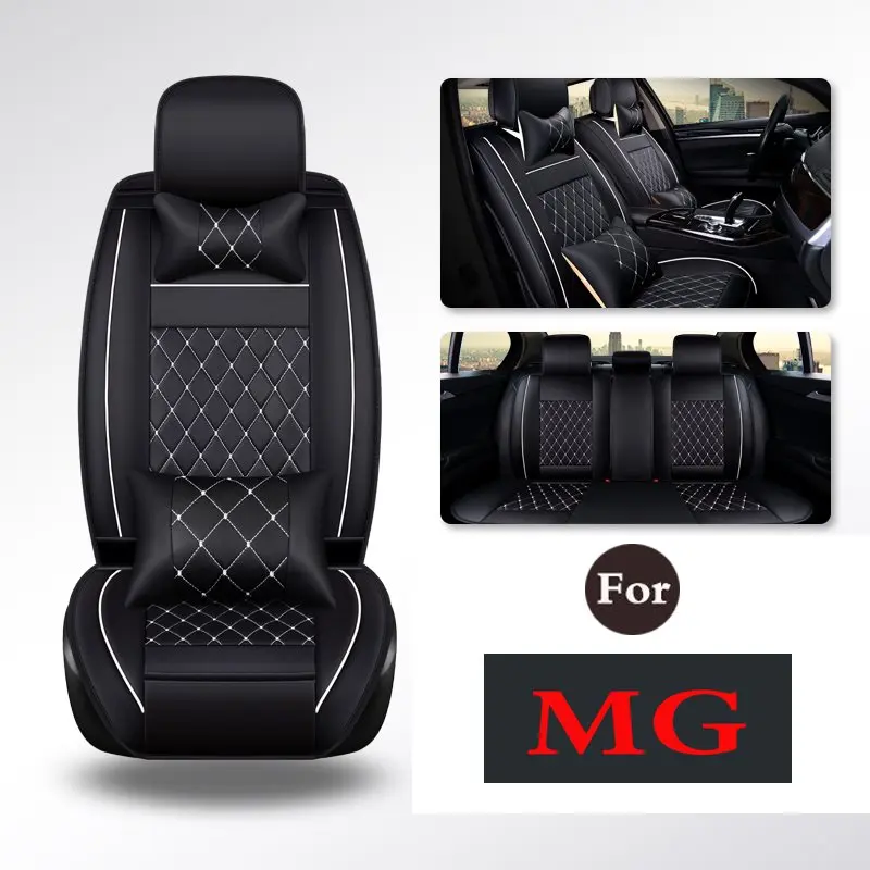 

Durable Auto Premium Quilted Stitched Leather - Universal Car Seat Chair Pad Covers For Mg Mg3 Gs Gt Mg6 Mg5 Mg3sw Mg7 Mgtf