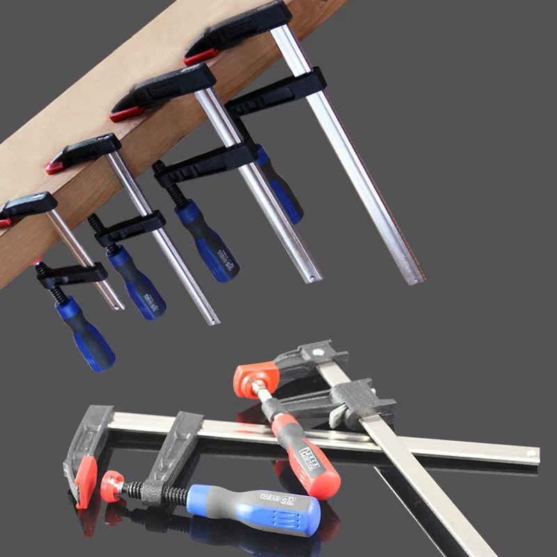 Сверхмощный металлический F образный зажим для деревообработки высокопрочный