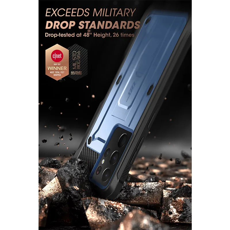 Чехол SUPCASE для Samsung Galaxy S21 Ultra 5G (выпуск 2021 г.) UB Pro двухслойная прочная кобура с