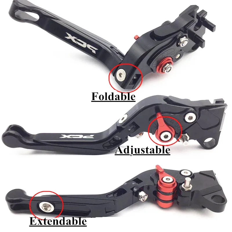 

Modified Motorcycle PCX125 PCX150 Brake Lever Handle Clutch Adjustable Folding Extendable with Parking for Honda pcx 2018 2019