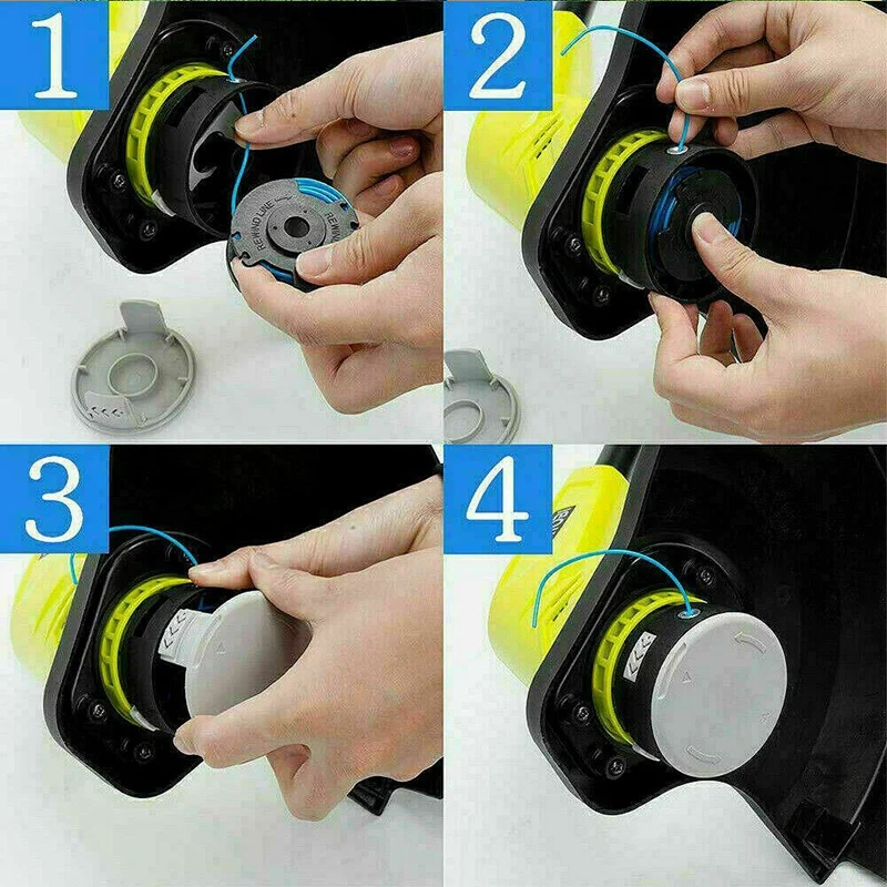 

4X String Trimmer Line for Ryobi Replacement Spool AC14RL3A 18/24/40V Weed Eater