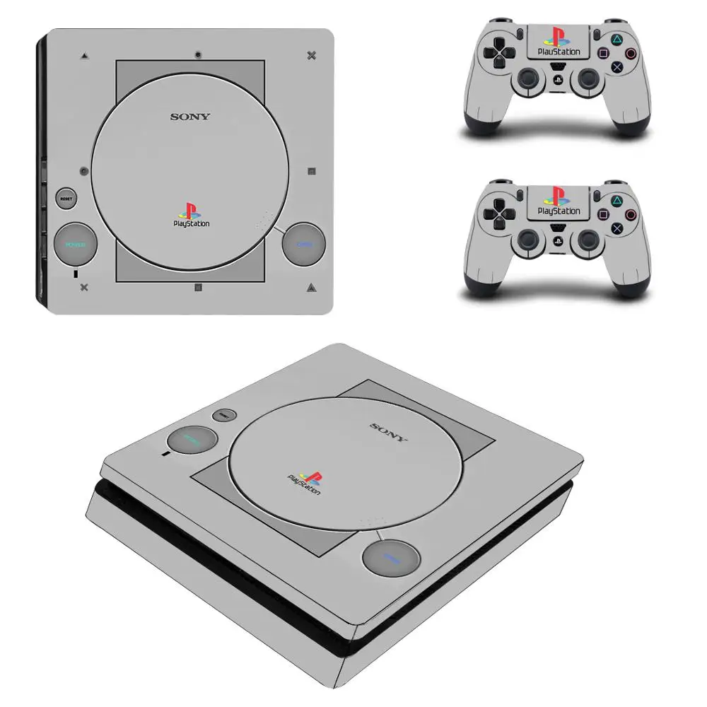 Стильные полноэкранные лицевые пластины PS1 тонкая наклейка для PS4 консоли PlayStation 4
