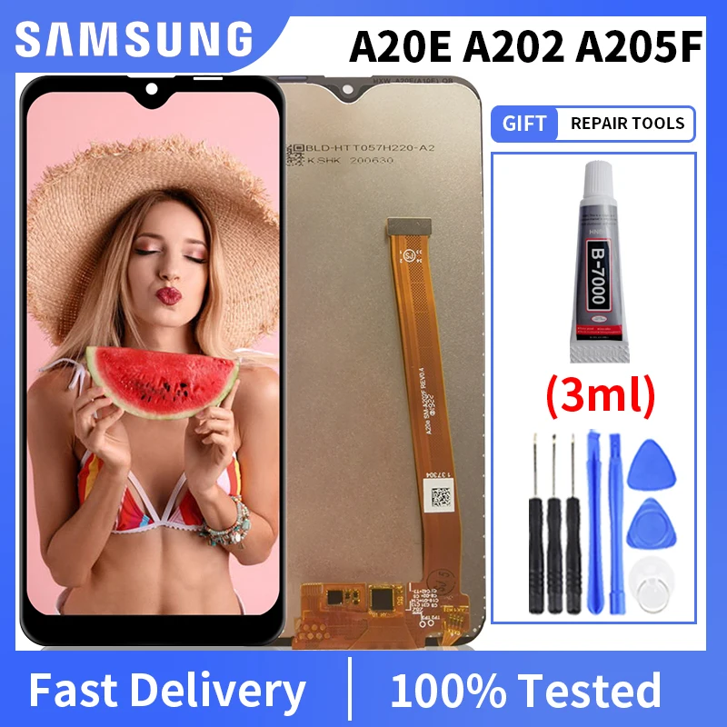 

5.8'' Original For Samsung Galaxy A20e A202 A202F A202F/DS Display Touch Screen Digitizer Assembly For SAMSUNG A20e LCD