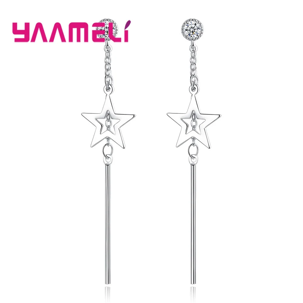

Серьги-подвески из серебра 925 пробы с фианитами