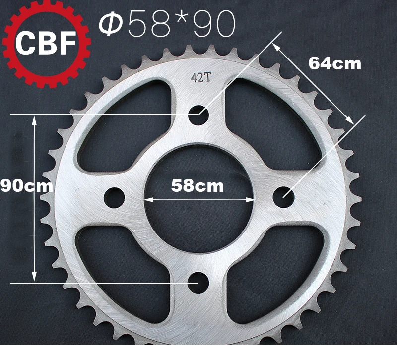 Для HONDA CBR125 R-B C D E F G H CB125 (GLR125) 38-40-42-48 зубьев Задняя звездочка мотоцикла 428 цепи |