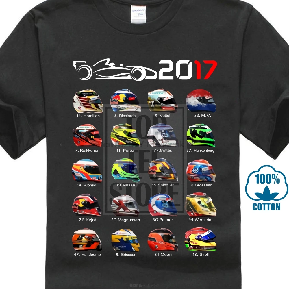 Шлемы водителей Формула 1 футболка мужская одежда женская хип хоп топы Дрифт