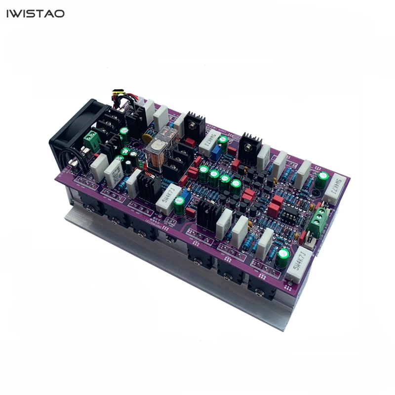 IWISTAO 2X300W HIFI стерео дискретный компонент усилитель мощности готовая плата
