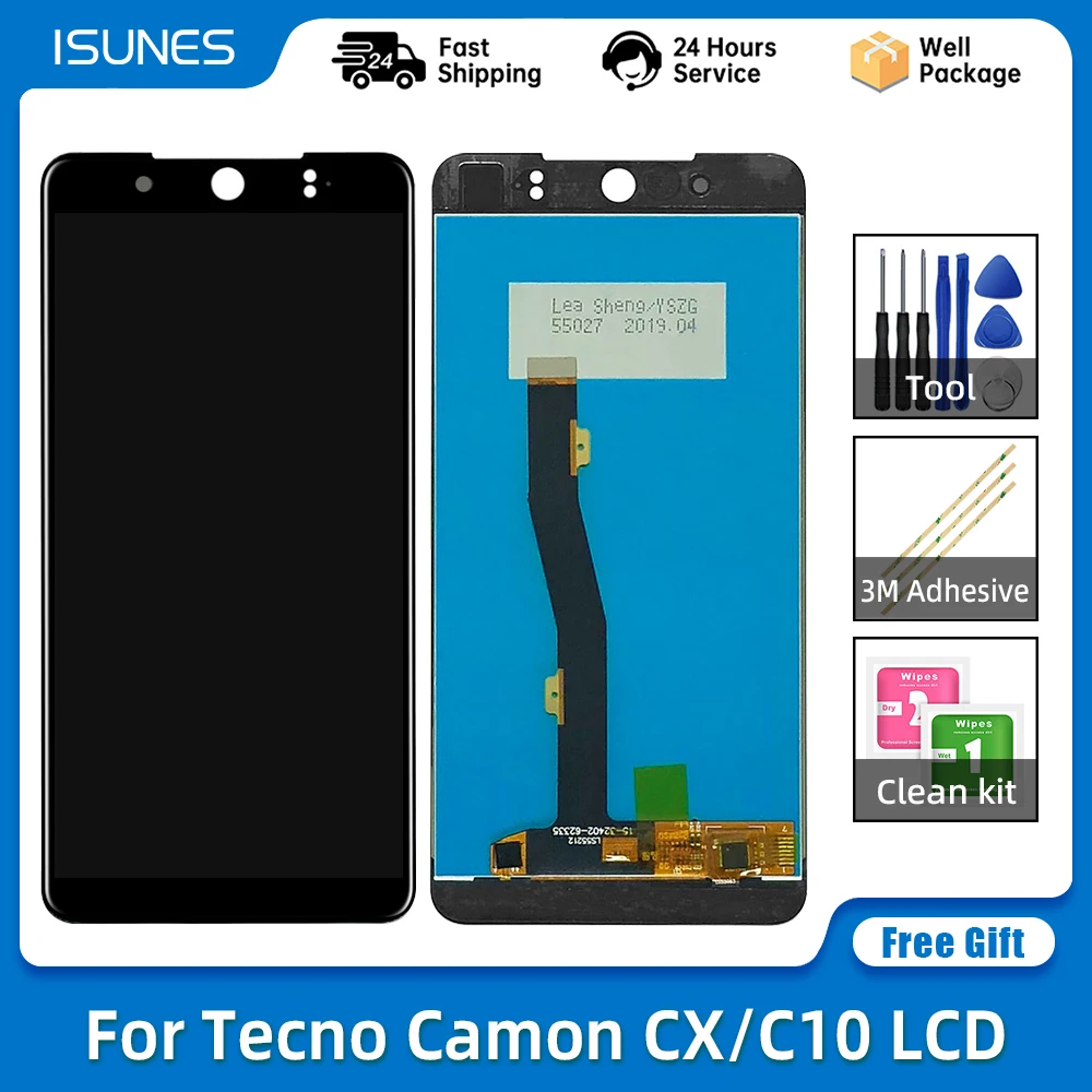 Дисплей 5 дюйма для Tecno Camon CX ЖК дисплей C10 LCD T819 запасные части ремонта|Экраны