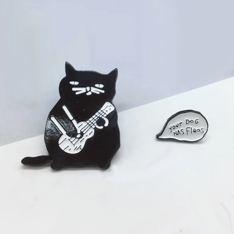 Мультяшная Милая панда непослушная кошка креативная брошь значок эмалированные