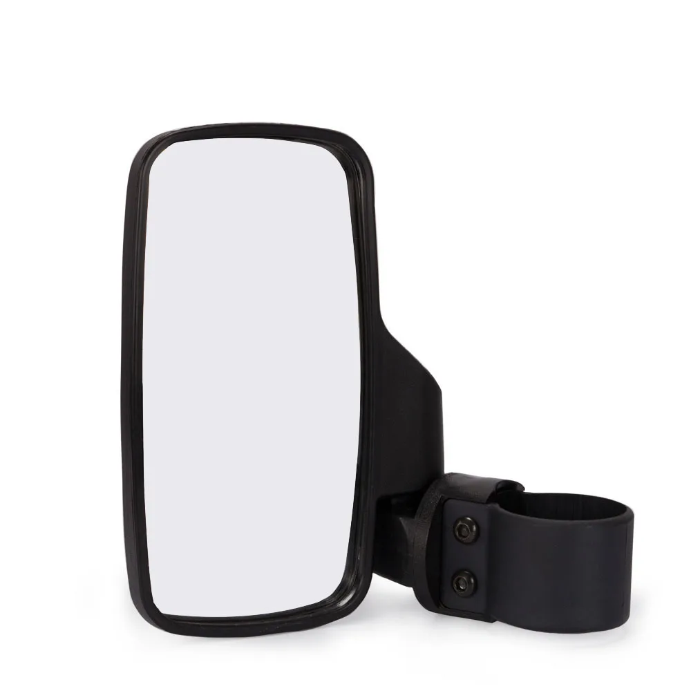 

UTV Rear View Side Mirrors Shatter Proof Universal For Polaris 1.6"- 2" Roll Cage Bar Adjustable Arm High Impact Tempered Glass