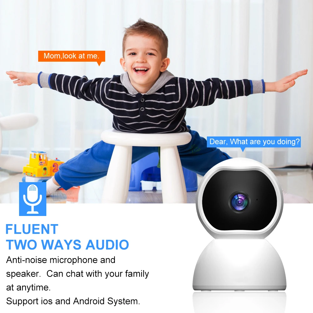 Беспроводная инфракрасная камера V380 с Wi-Fi 2 МП | Безопасность и защита