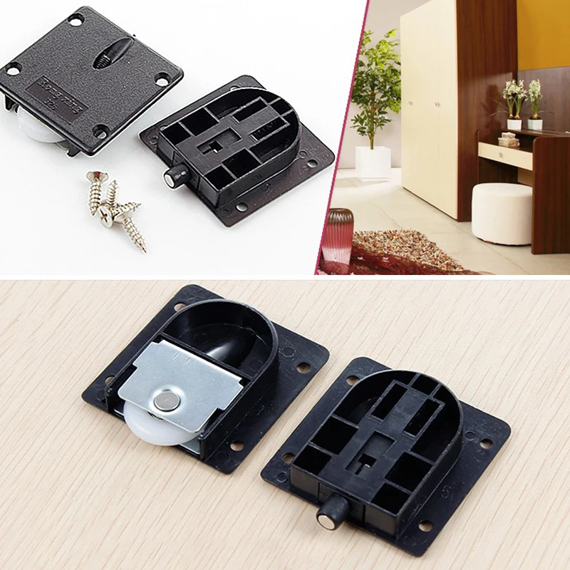 2 пары пластиковых пластин для шкафа колесо диаметром 25 мм ролик раздвижной