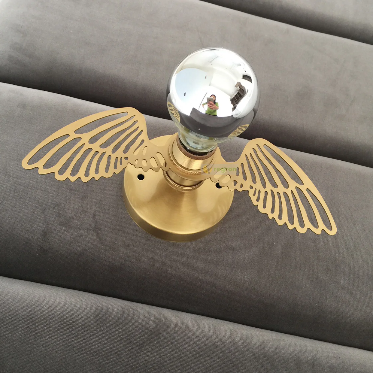 Медный настенный светильник в стиле ретро северной европы прикроватный для