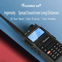 1pz uv dual band wireless walkie talkie 128 channels radio stations 10km wurui uv5f plus professional vox two way radio scanner