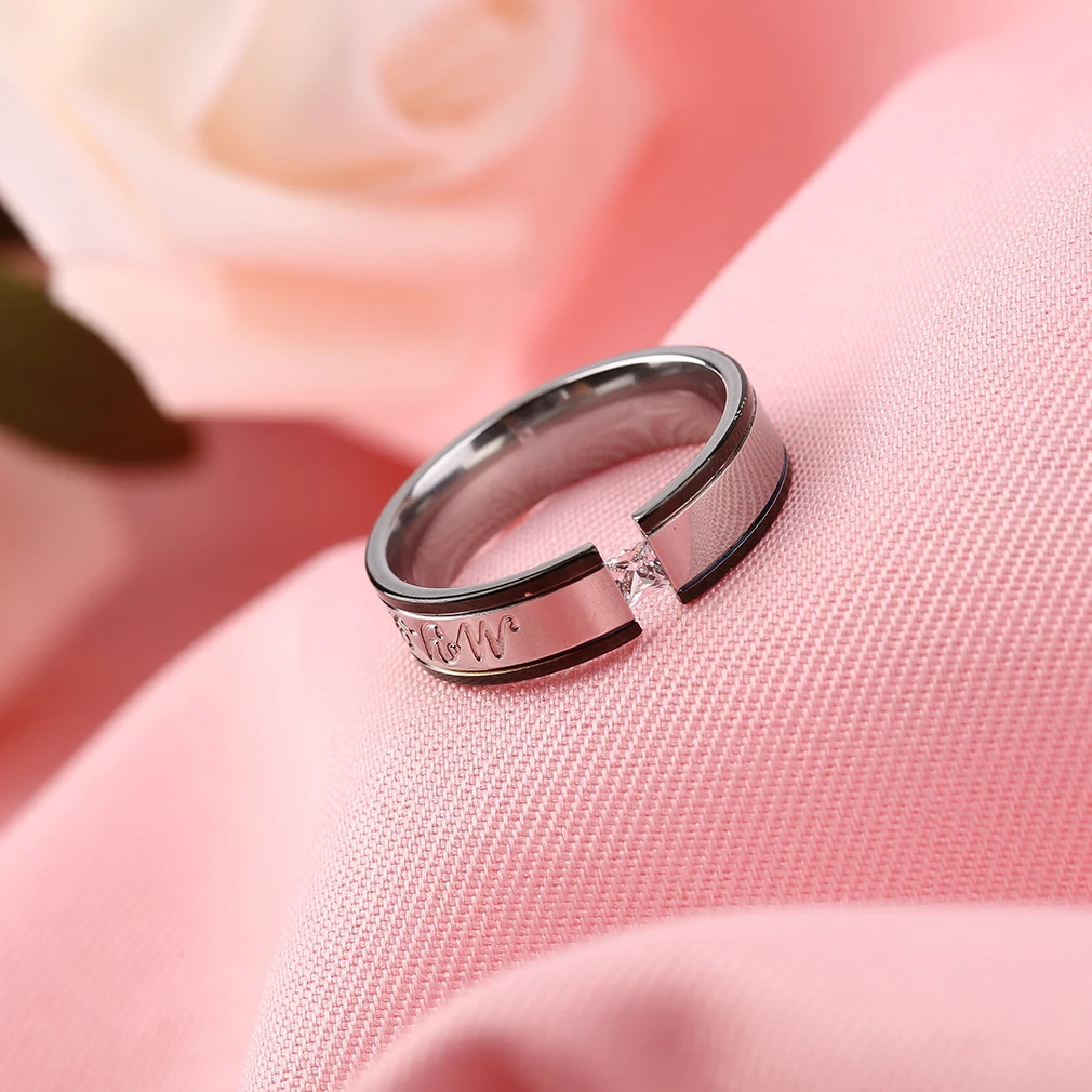 Кольцо обручальное из титановой стали для мужчин и женщин модное ювелирное