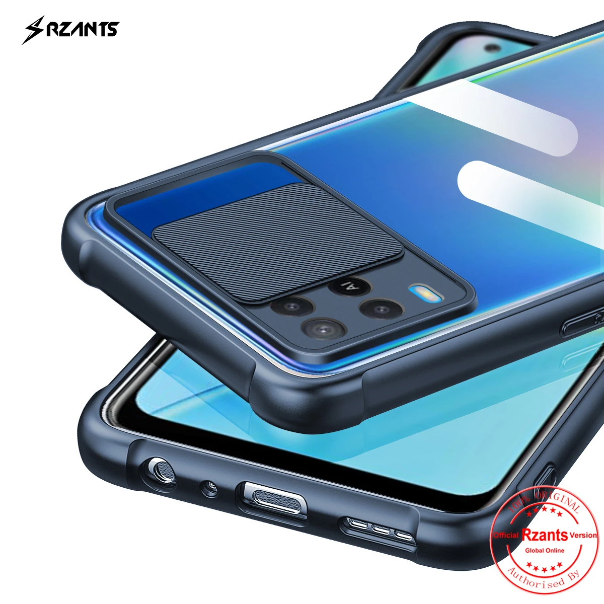 

Rzants For OPPO A54 Soft Case [Lens Protection] Air Bag Conor Hybrid Slim Crystal Clear Cover Casing