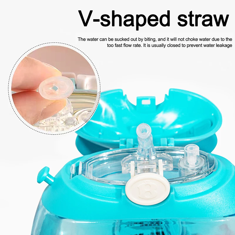 Детская пластиковая бутылка для воды с соломинкой без БФА 380 мл | Дом и сад