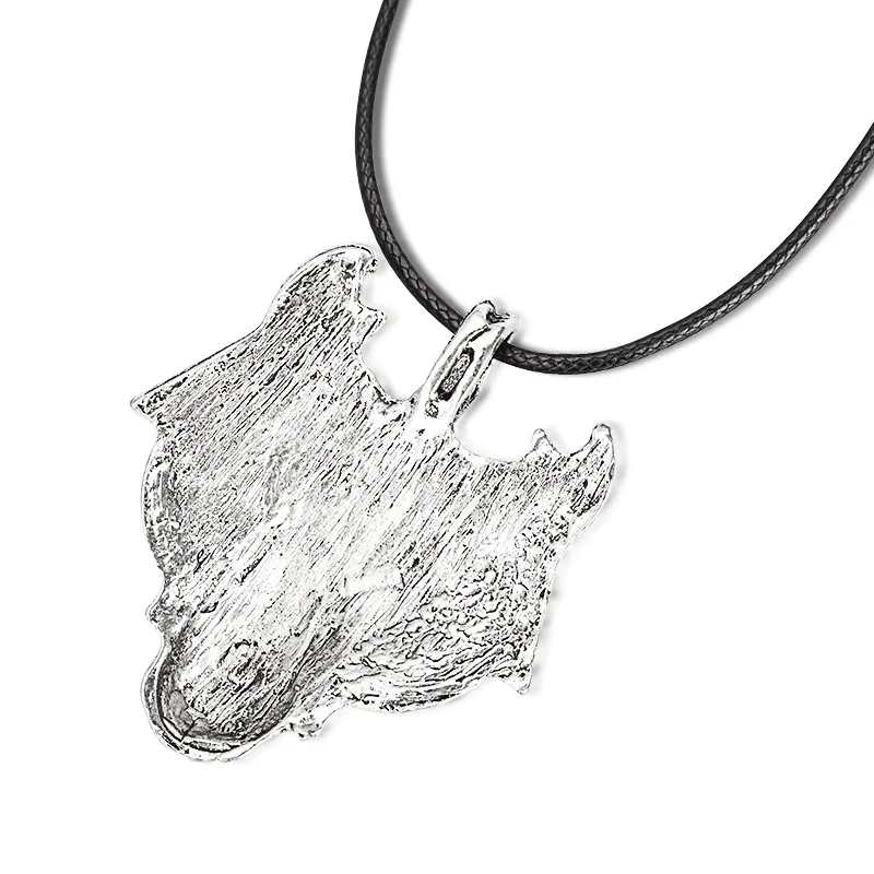 Ретро ожерелье с подвеской в виде головы волка мифологии Европы и Америки из