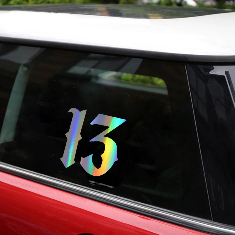 Car Sticker Art Font 13 Reflective Stickers Moto Auto Decal Funny JDM Vinyl On styling for yamaha suzuki 10.2*10.6cm | Автомобили и